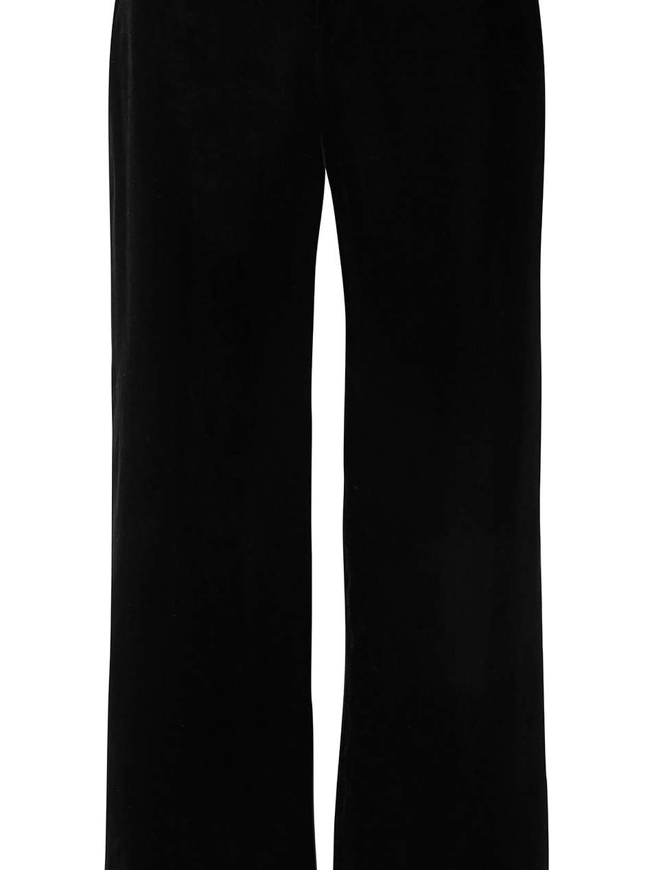 velvet wide-leg pants
