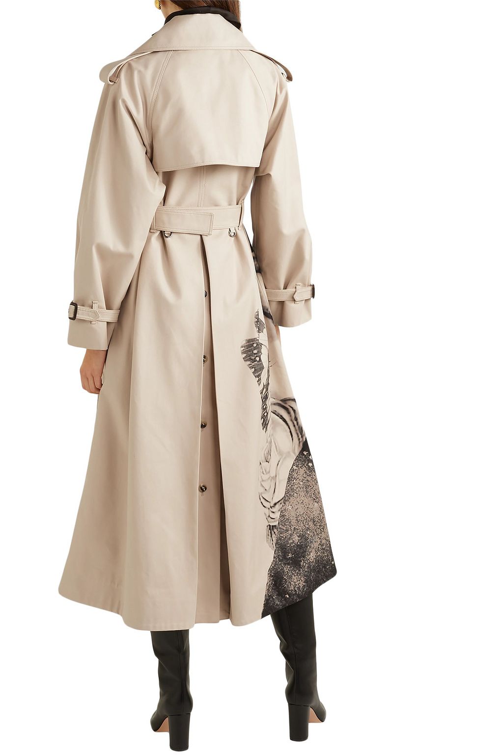 VALENTINO GARAVANI Printed cotton-gabardine trench coat