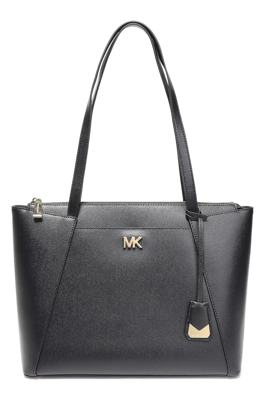 michael kors black pebbled leather bag