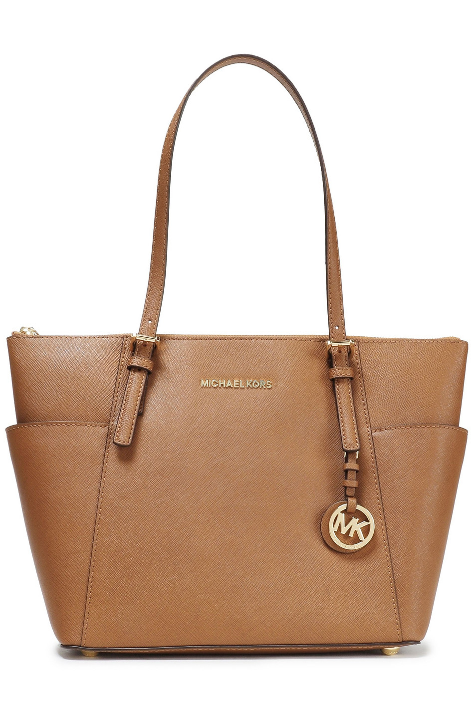 MICHAEL MICHAEL KORS Logo-embellished textured-leather tote