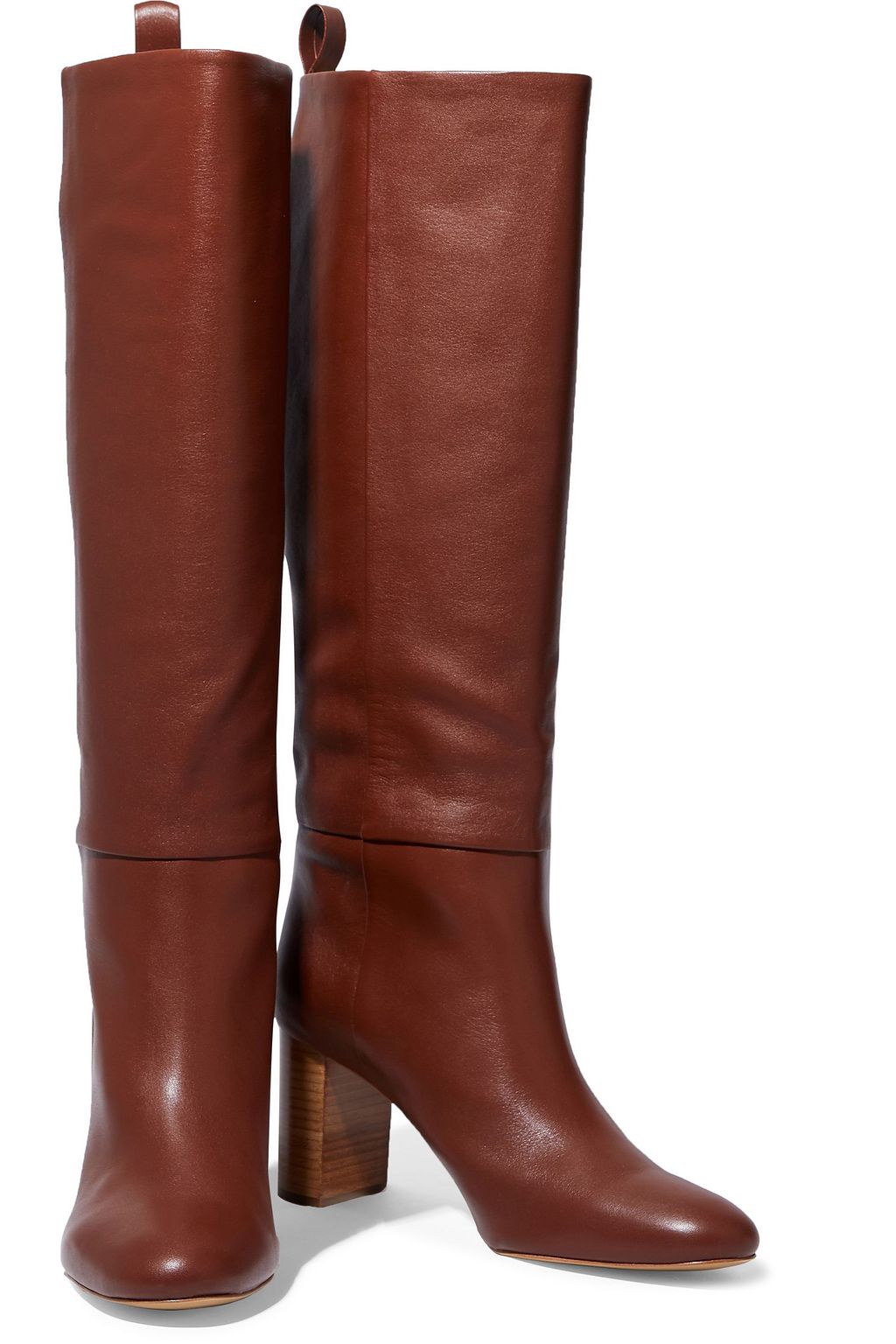 JIL SANDER NAVY Leather knee boots
