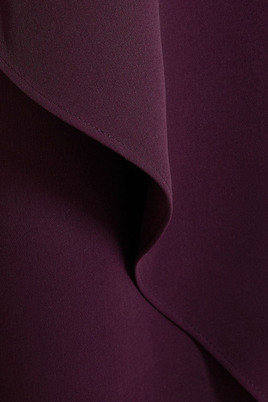 VALENTINO GARAVANI Cape-effect asymmetric silk-cady gown