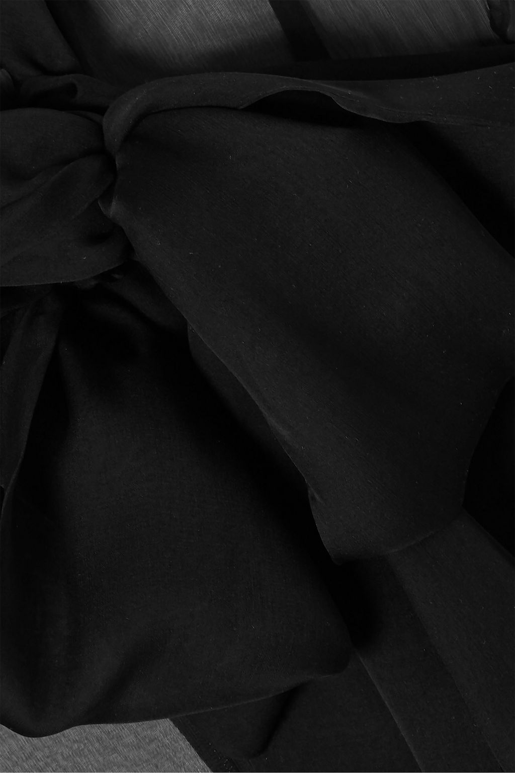 VALENTINO GARAVANI Pussy-bow silk-organza and satin gown