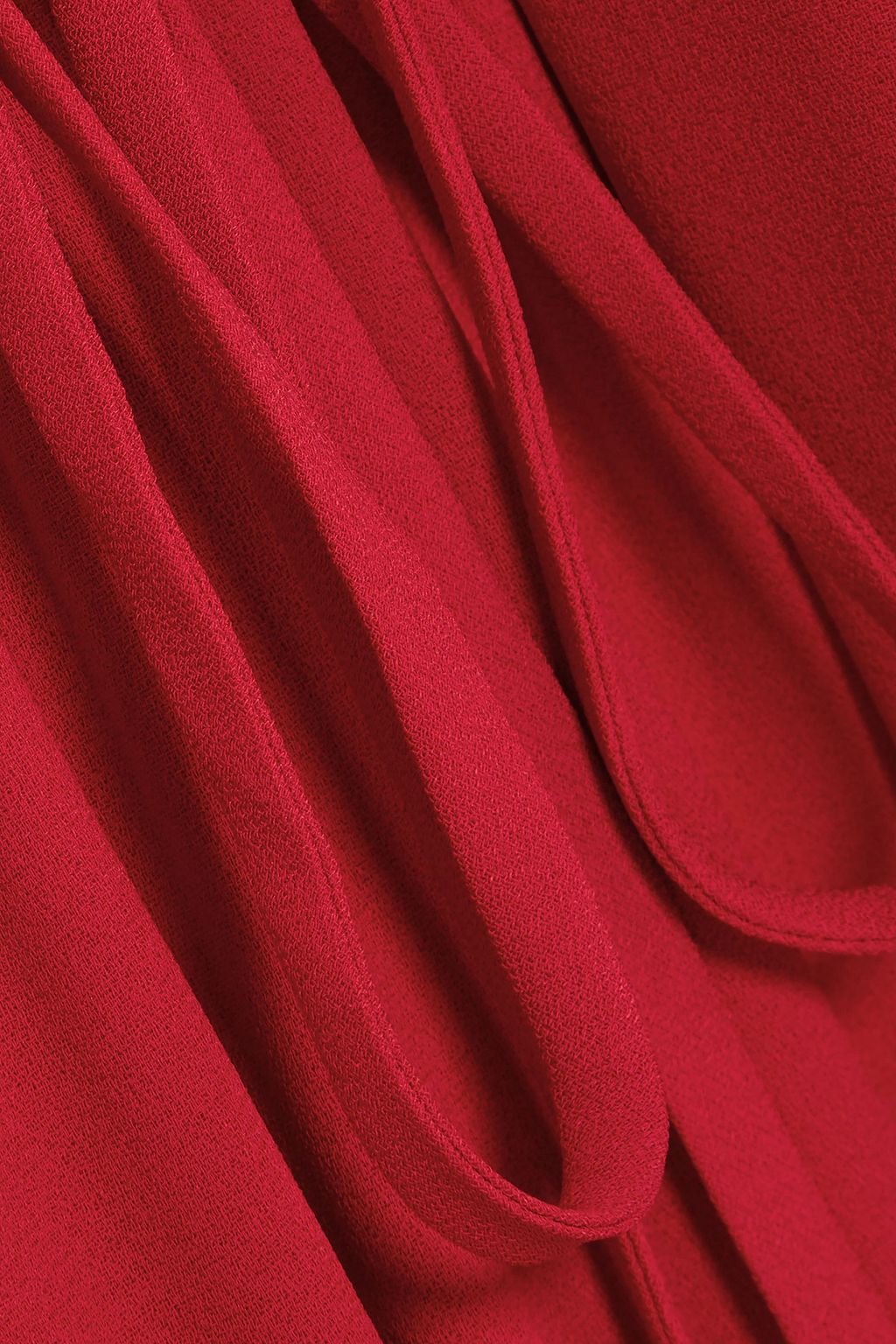 VALENTINO GARAVANI Tie-neck crepe midi dress