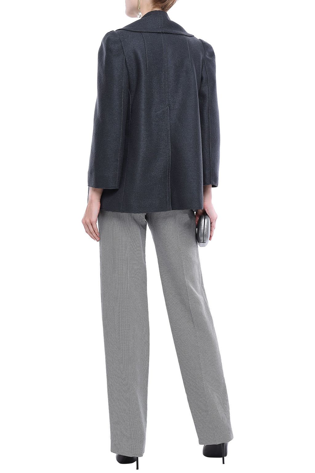 NINA RICCI Double-breasted wool-felt coat
