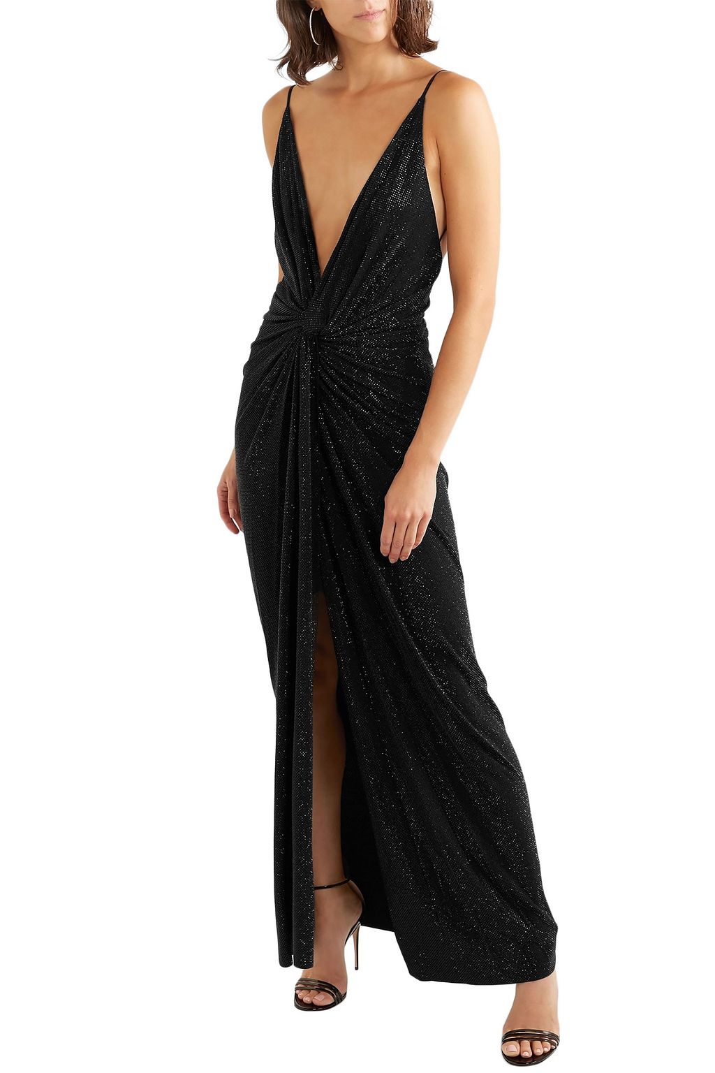 ALEXANDRE VAUTHIER Twisted crystal-embellished crepe gown