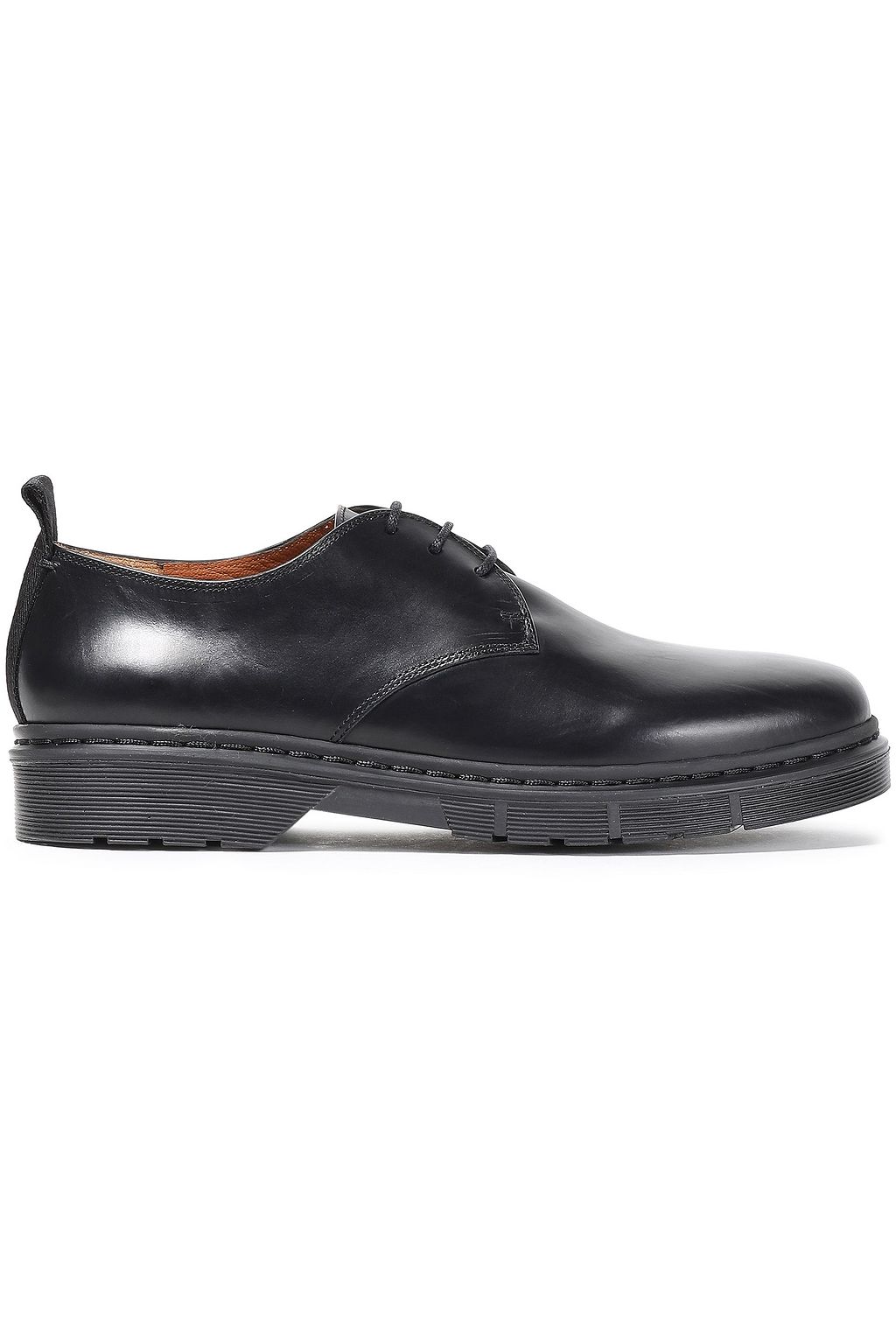 black leather brogues