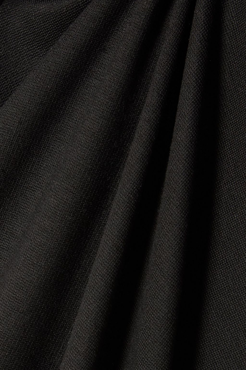 ROSETTA GETTY Draped stretch-crepe midi dress