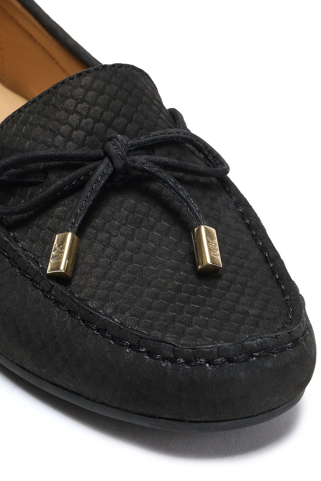 MICHAEL MICHAEL KORS Snake-effect nubuck moccasins