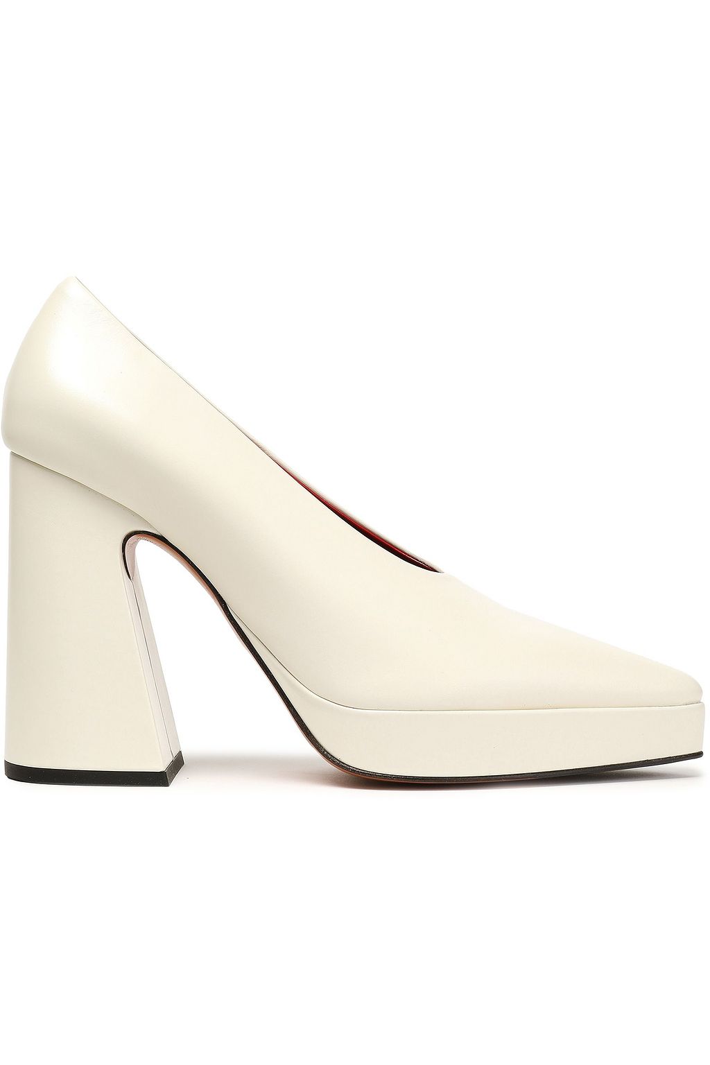 ivory leather pumps