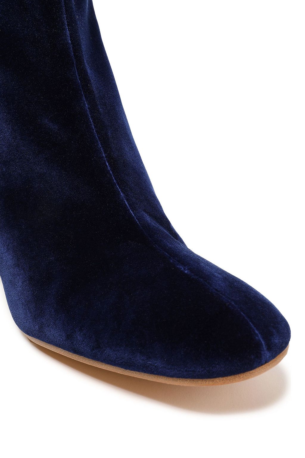 PROENZA SCHOULER Leather-trimmed velvet ankle boots