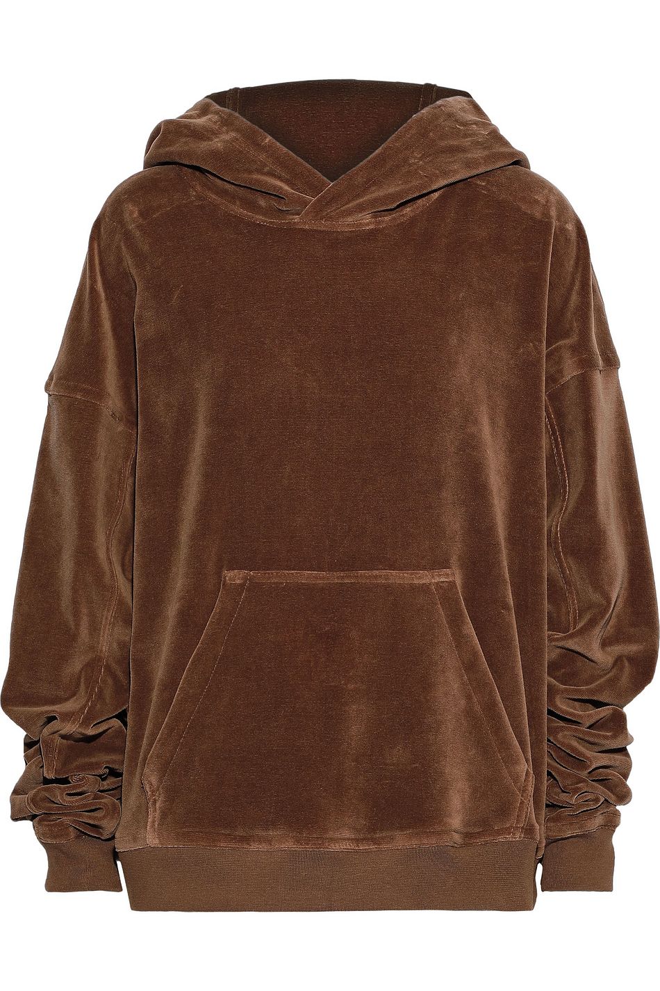 brown velour jacket