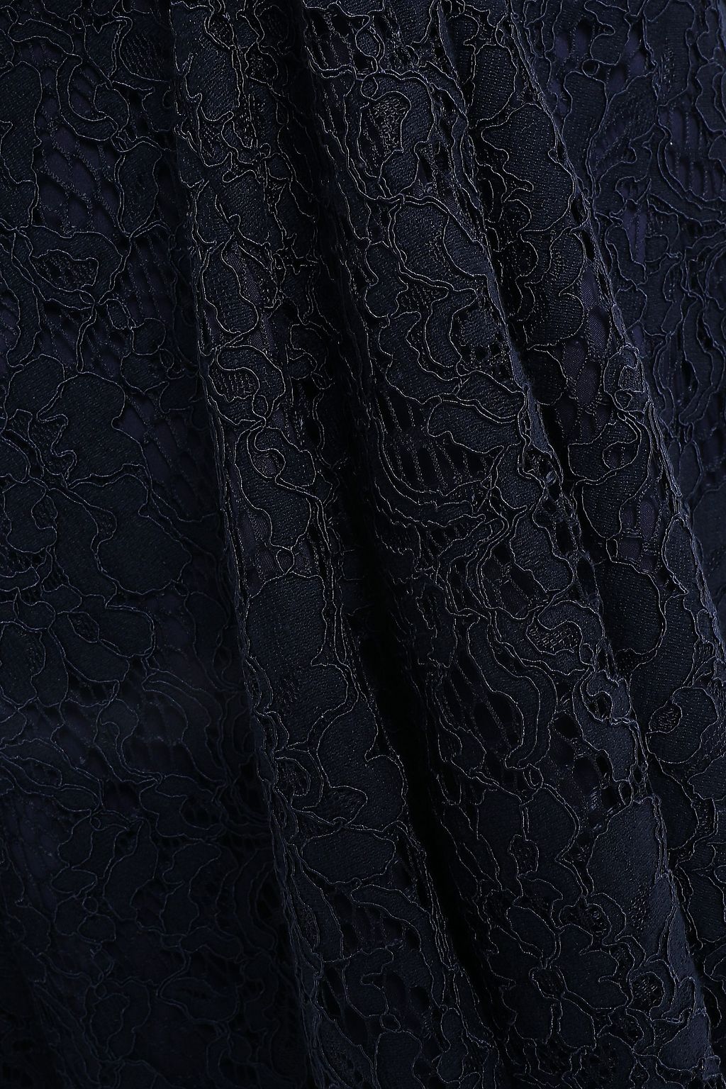 ZAC ZAC POSEN オフショルダー コードレースパネル ストレッチクレープ ロングドレス