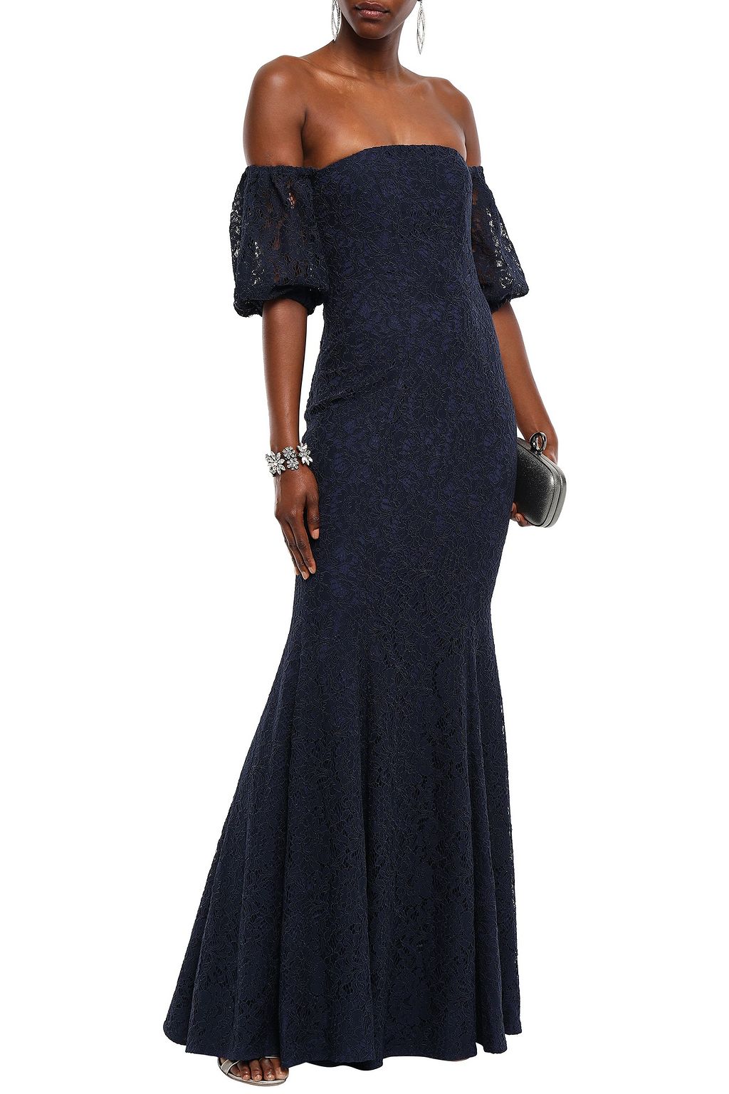 zac posen black gown