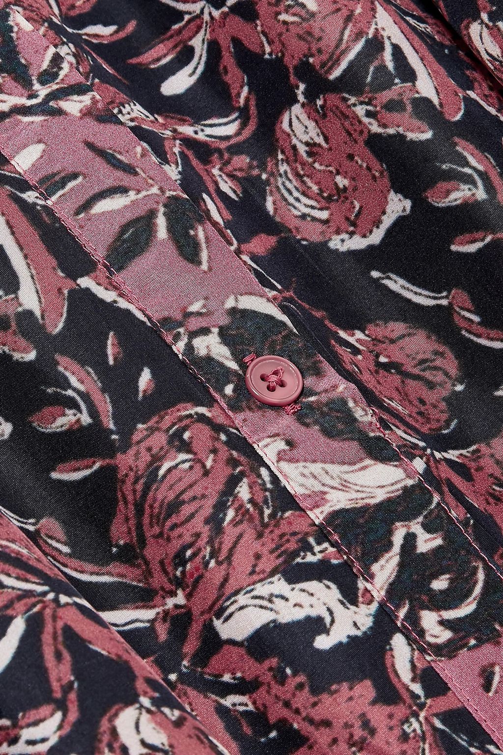 APIECE APART Marijn Dunegrass printed silk-broadcloth midi dress