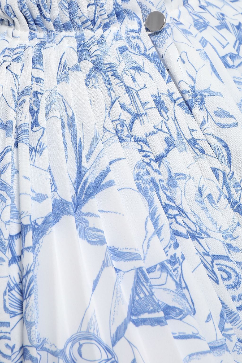 TIBI Edwardian floral-print crepe de chine midi dress