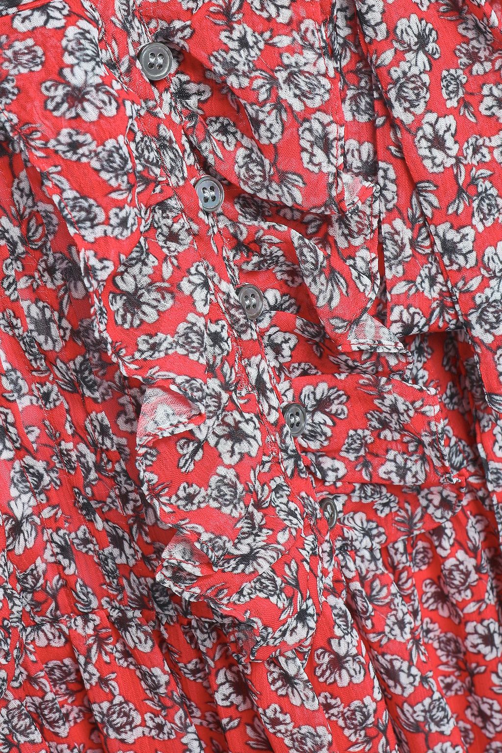 MARISSA WEBB Ruffled pintucked georgette mini dress