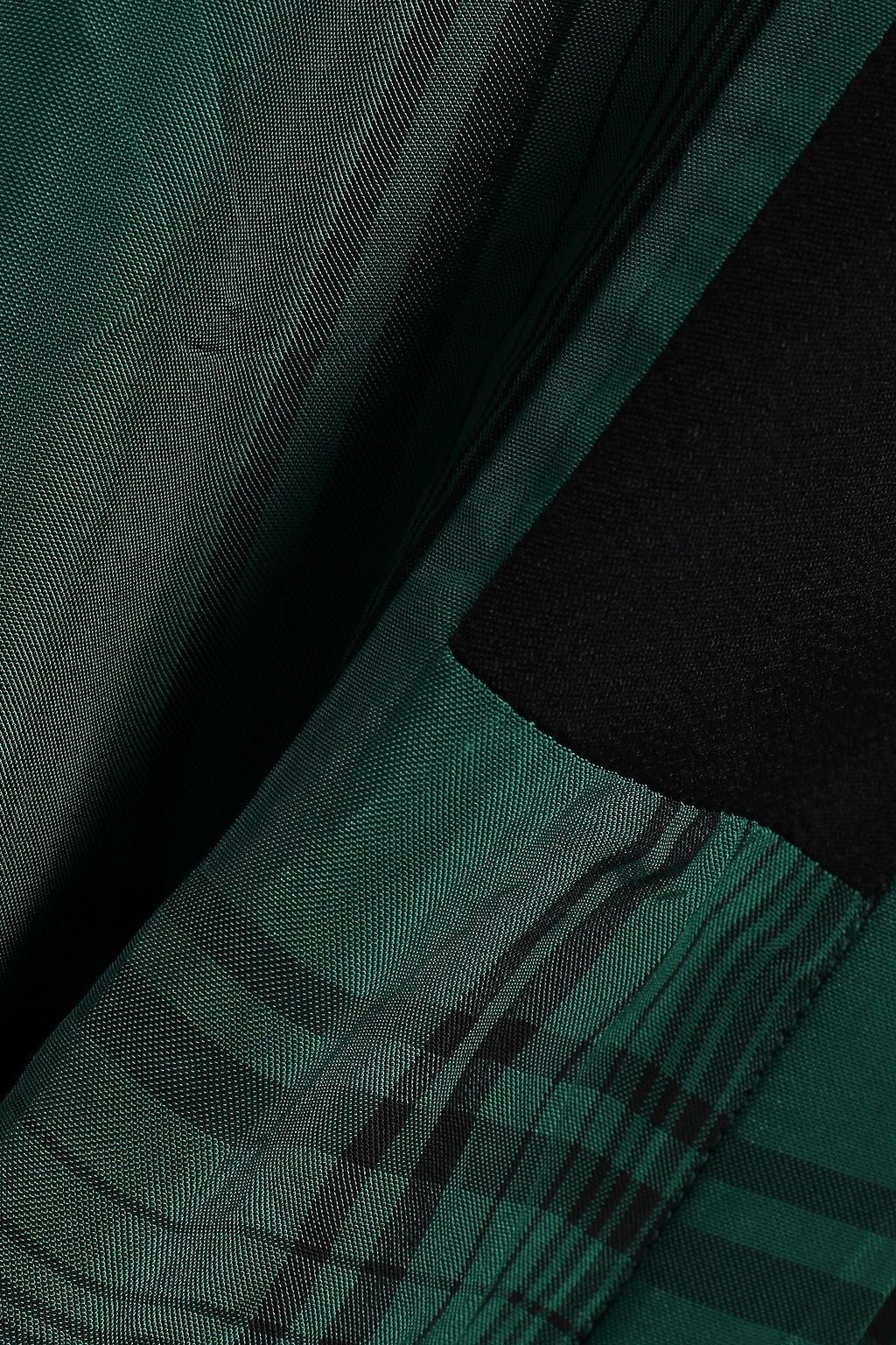 HAIDER ACKERMANN Checked crepe-paneled twill shirt dress