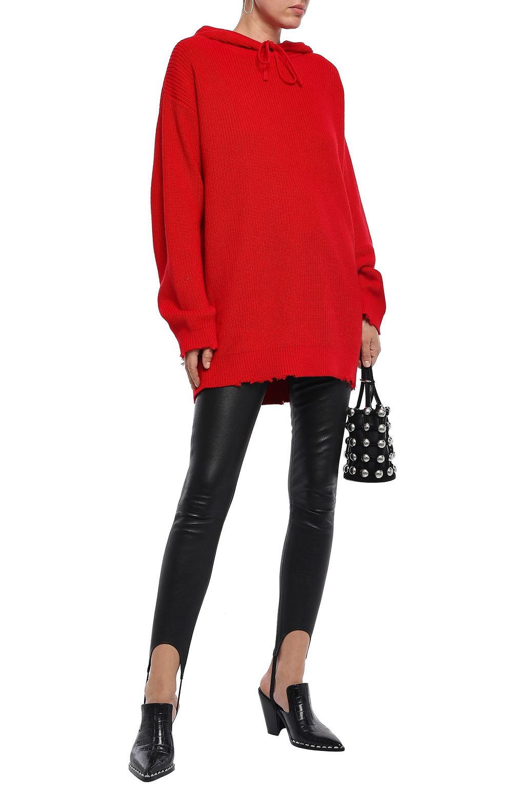 RTA Leather stirrup leggings THE