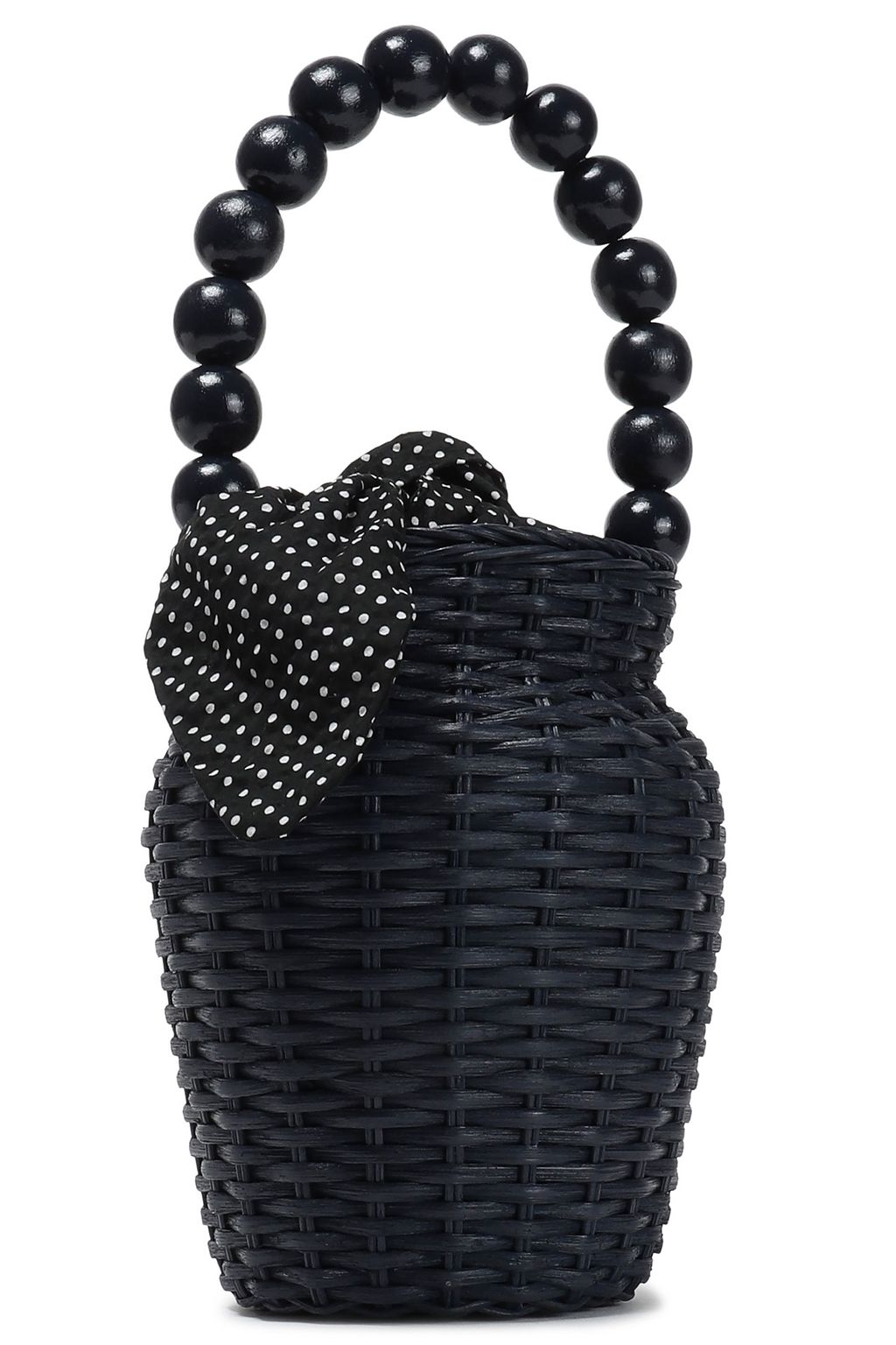 LOEFFLER RANDALL Louise bead-embellished rattan tote