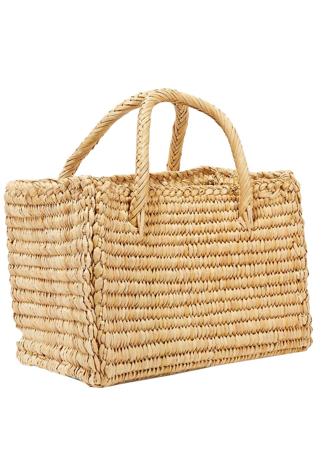 NANNACAY Baby Maldives pompom-embellished raffia tote
