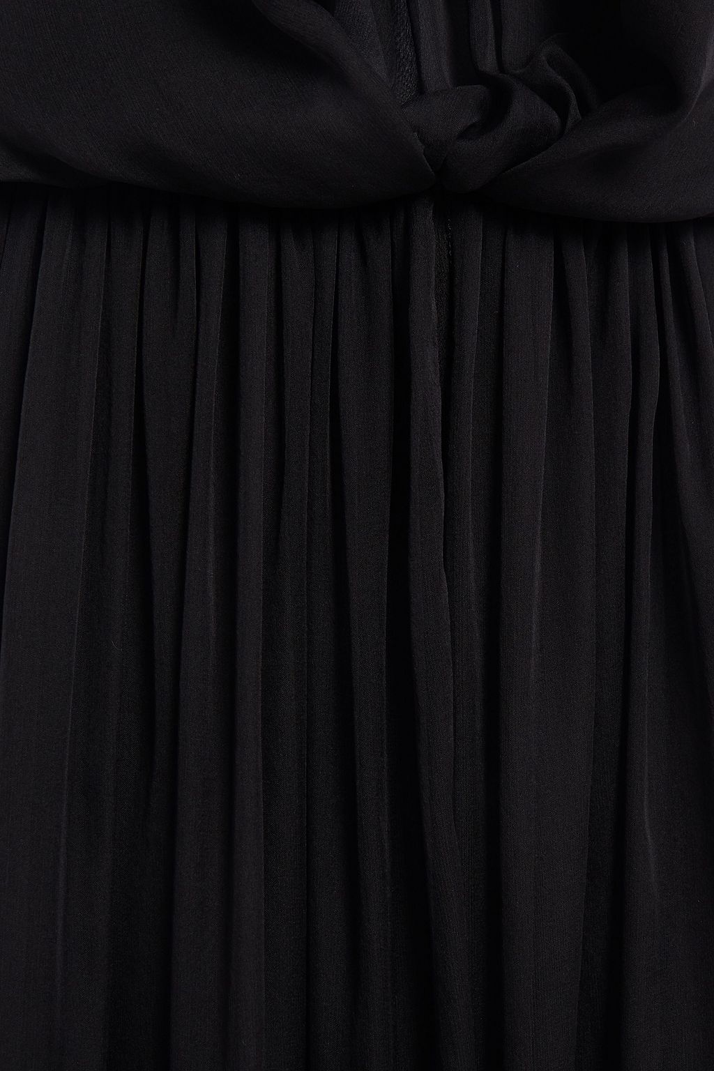 TOM FORD Tie-neck draped silk-chiffon gown