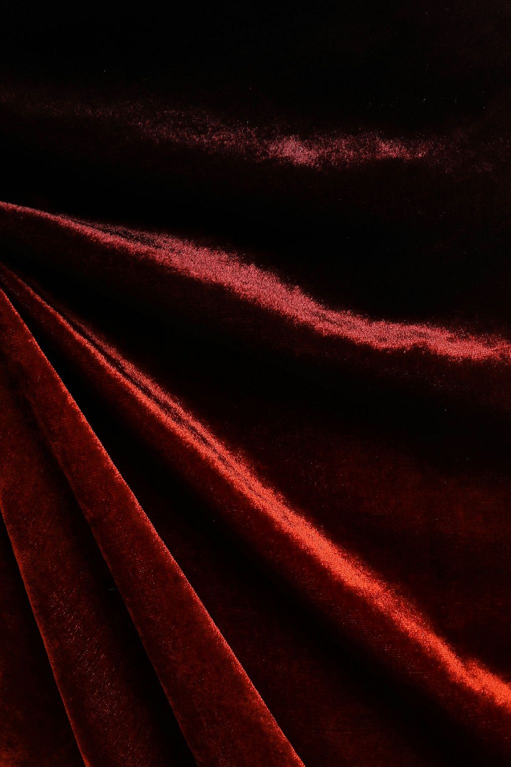 CUSHNIE Draped dégradé velvet gown