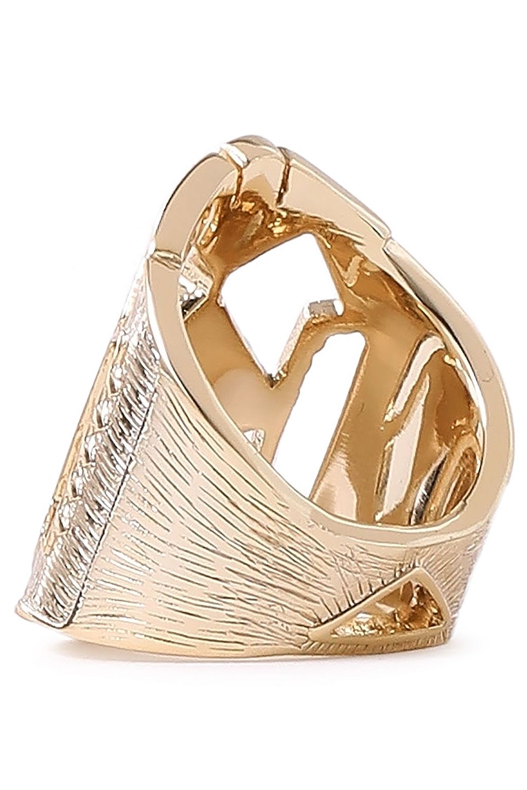 NOIR JEWELRY 14-karat gold-plated stone ring