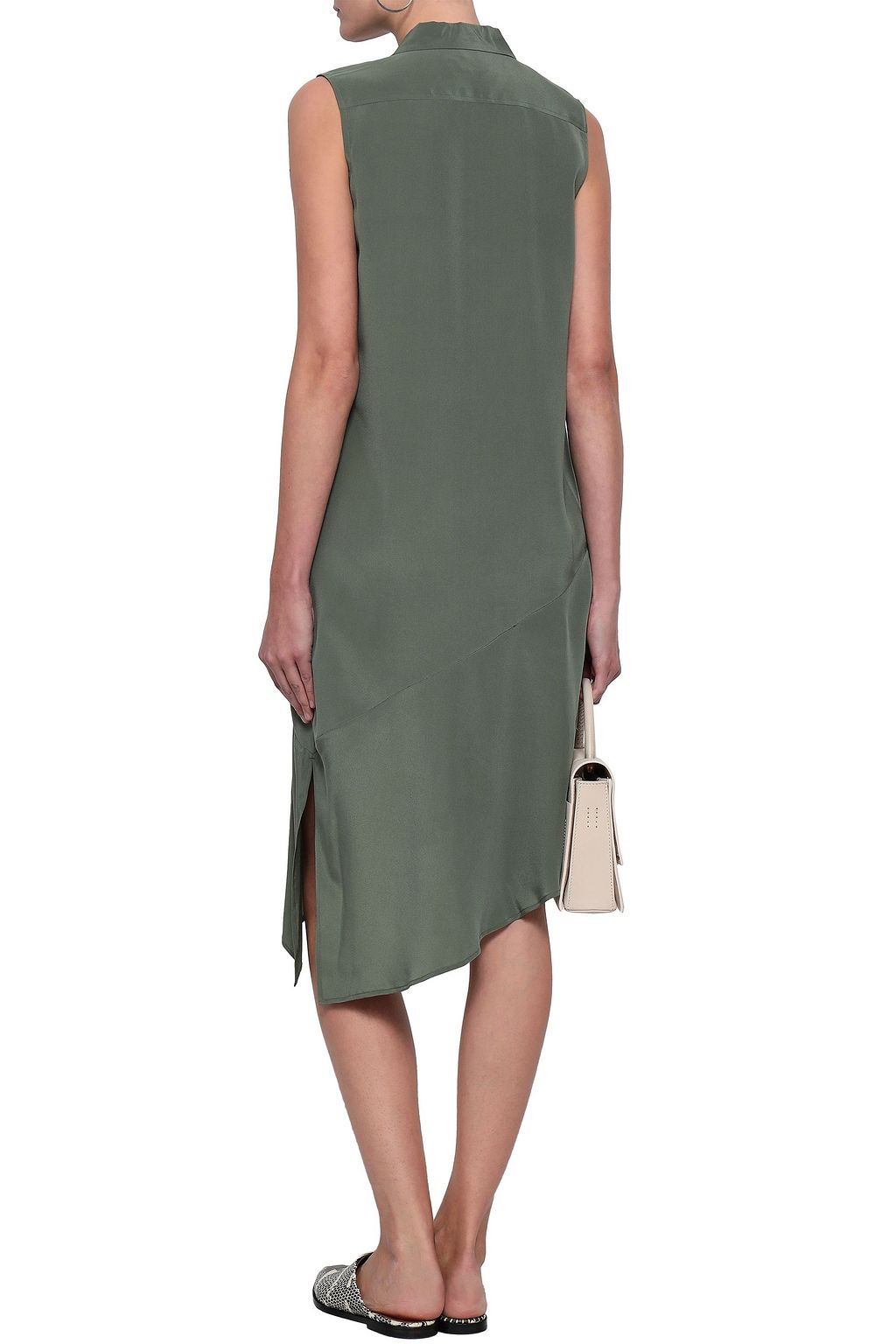 EQUIPMENT Tira asymmetric washed-silk shirt dress