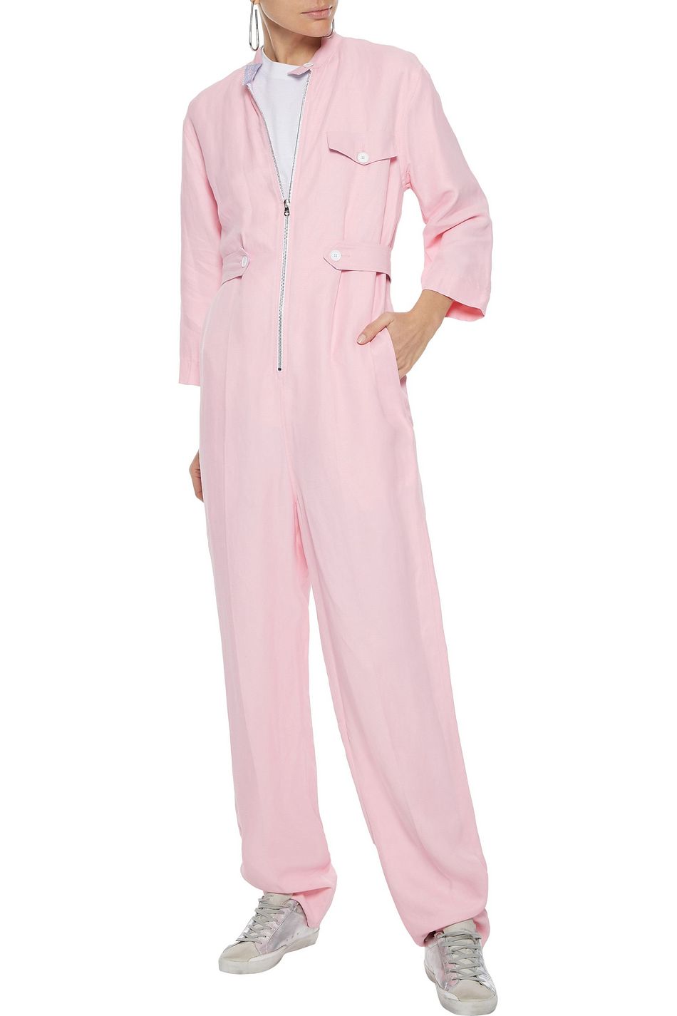 sandro pink jumpsuit
