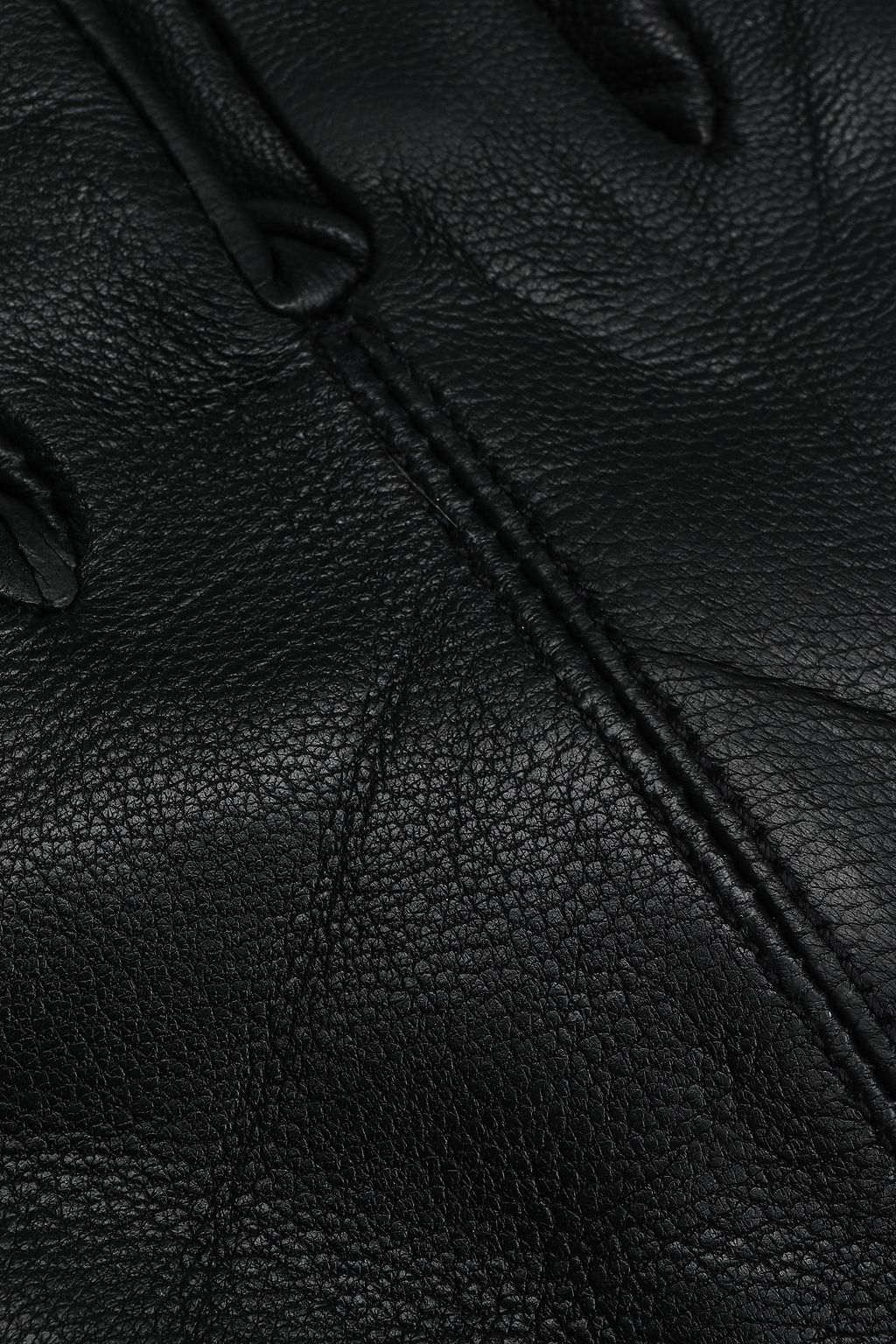 SURELL Faux fur-trimmed leather gloves