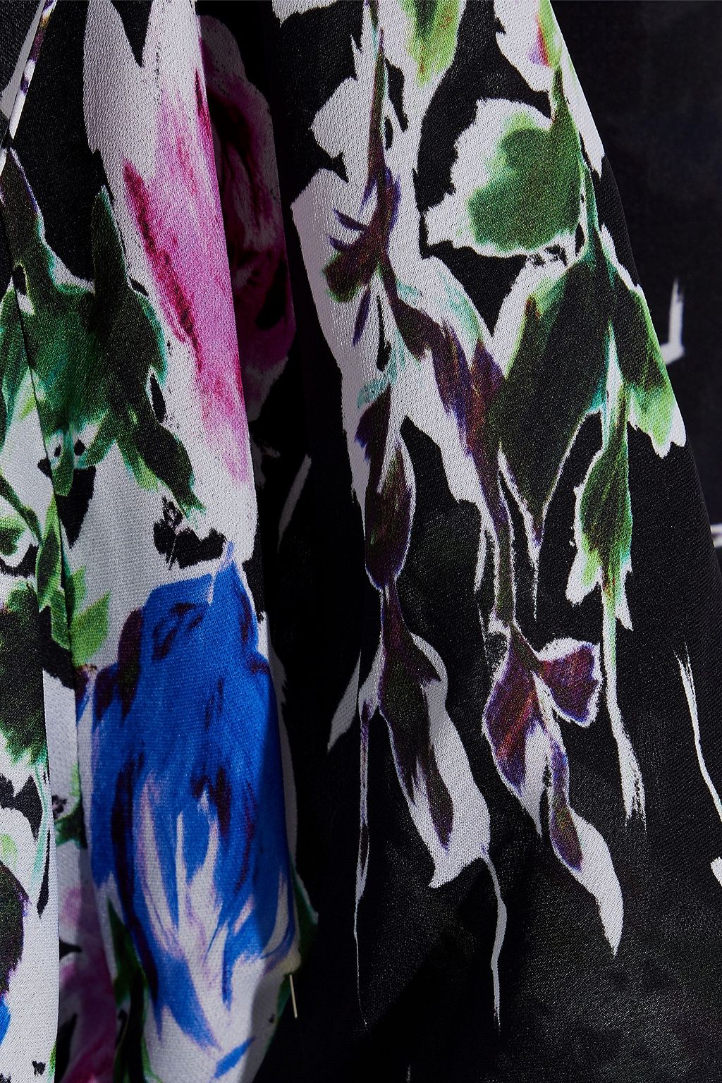MILLY Audrey floral-print silk crepe de chine mini dress
