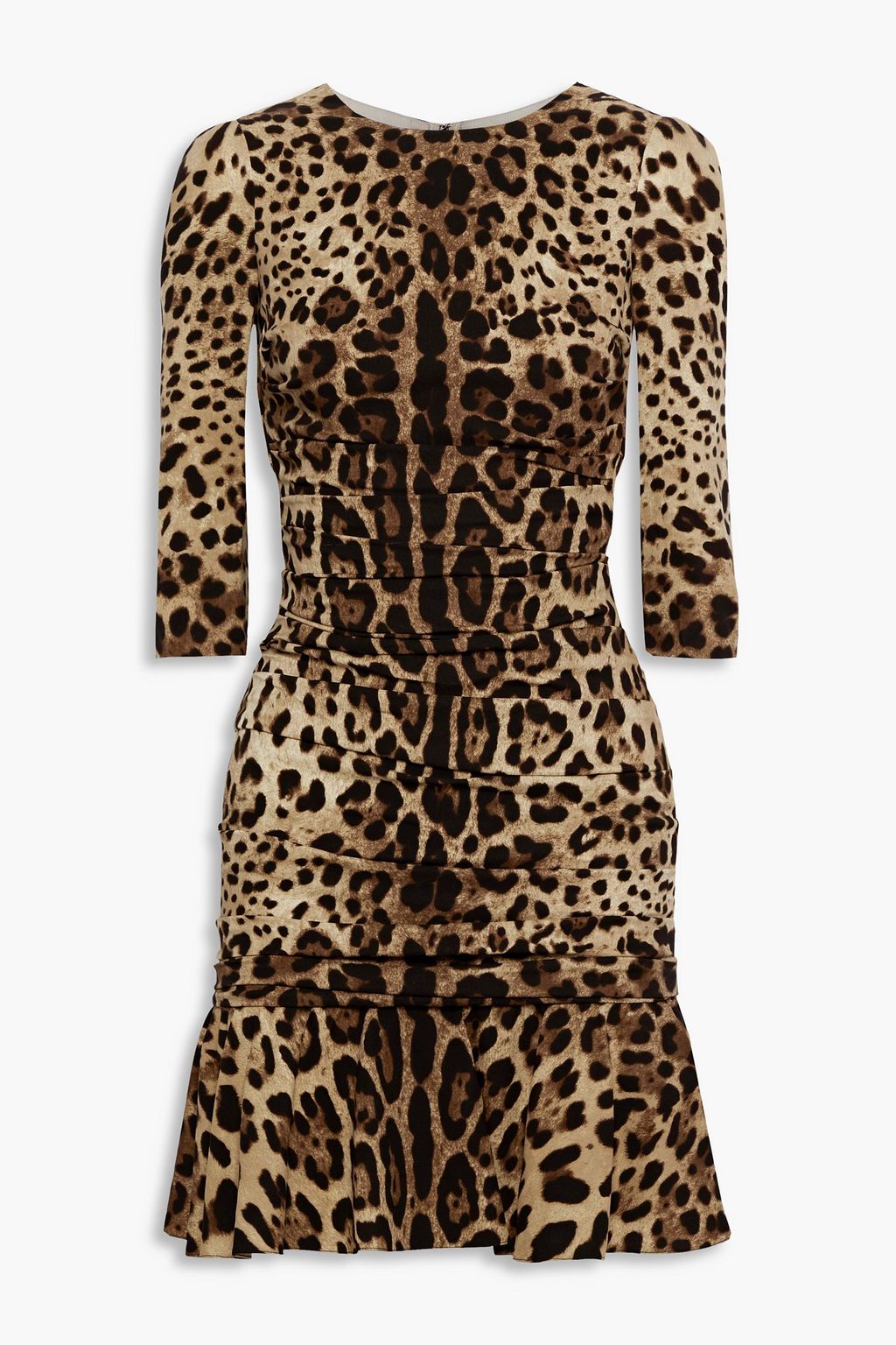 leopard print stretch dress