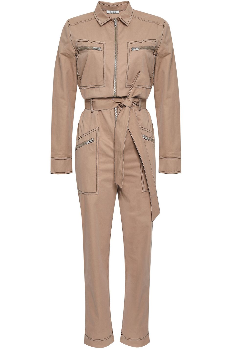 cotton twill jumpsuit