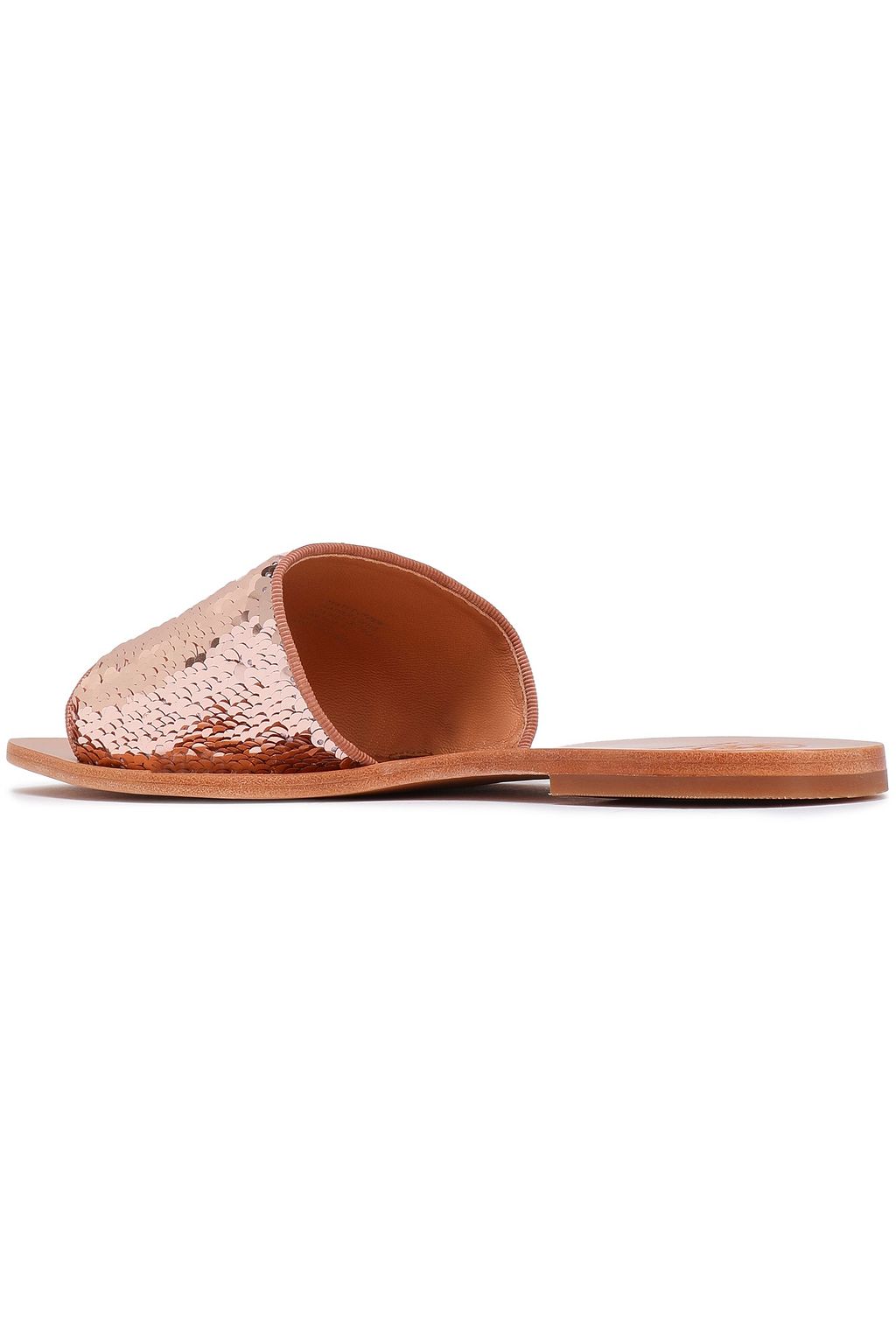 TORY BURCH Sequined knitted slides