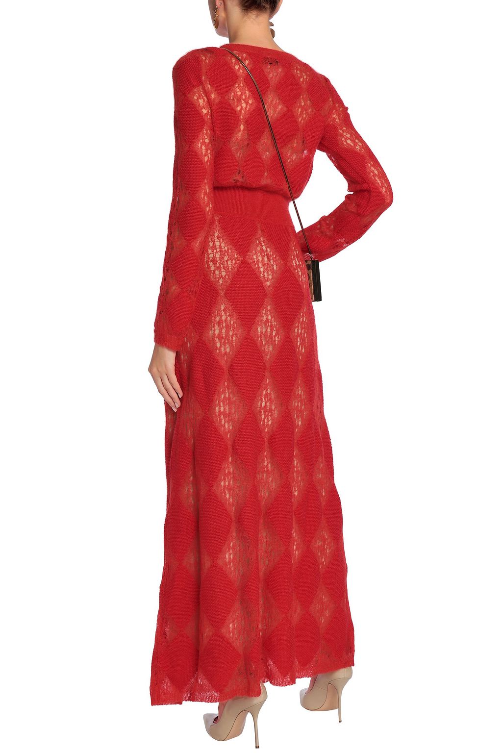 MISSONI Burnout-effect crochet-knit maxi dress