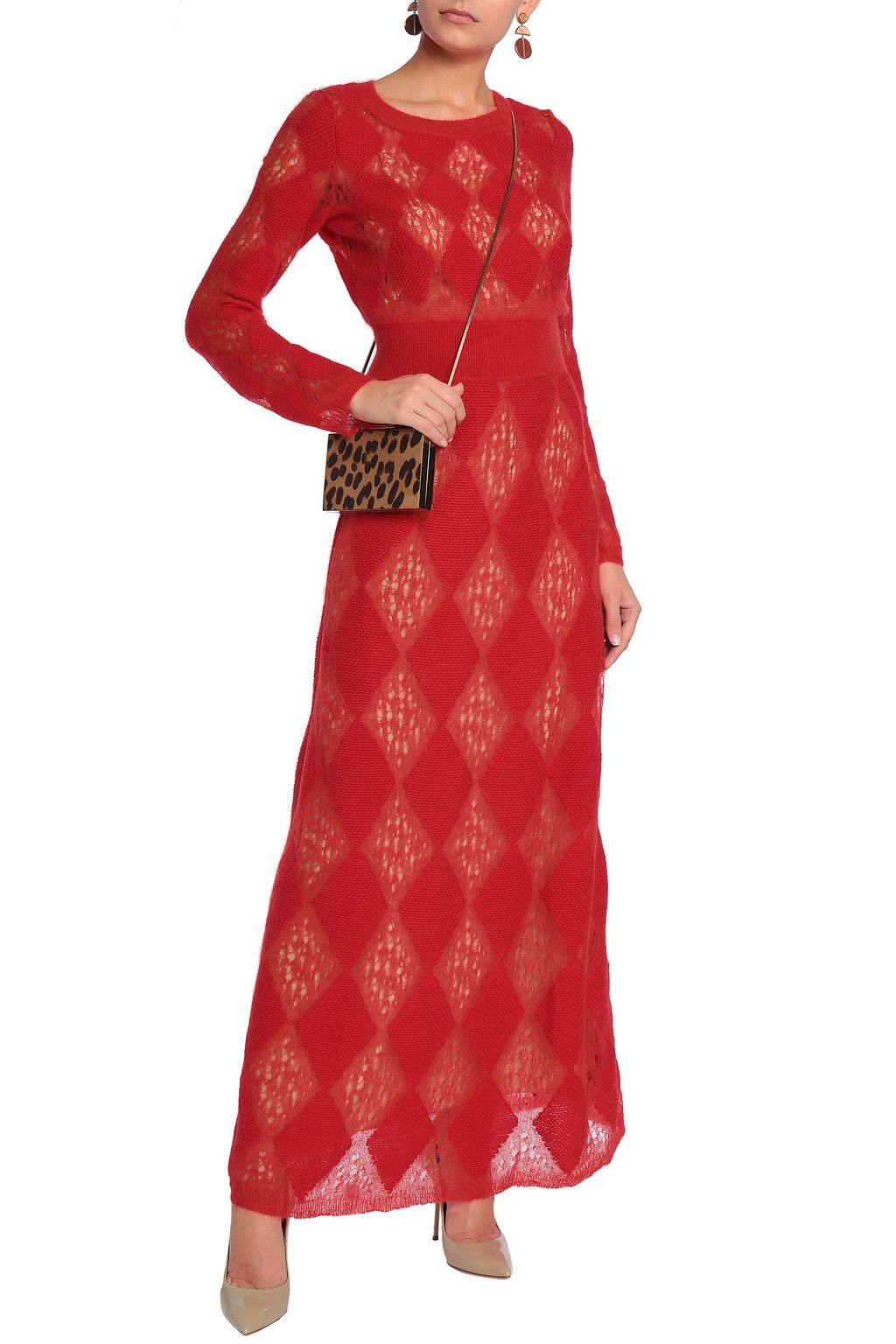 MISSONI Burnout-effect crochet-knit maxi dress