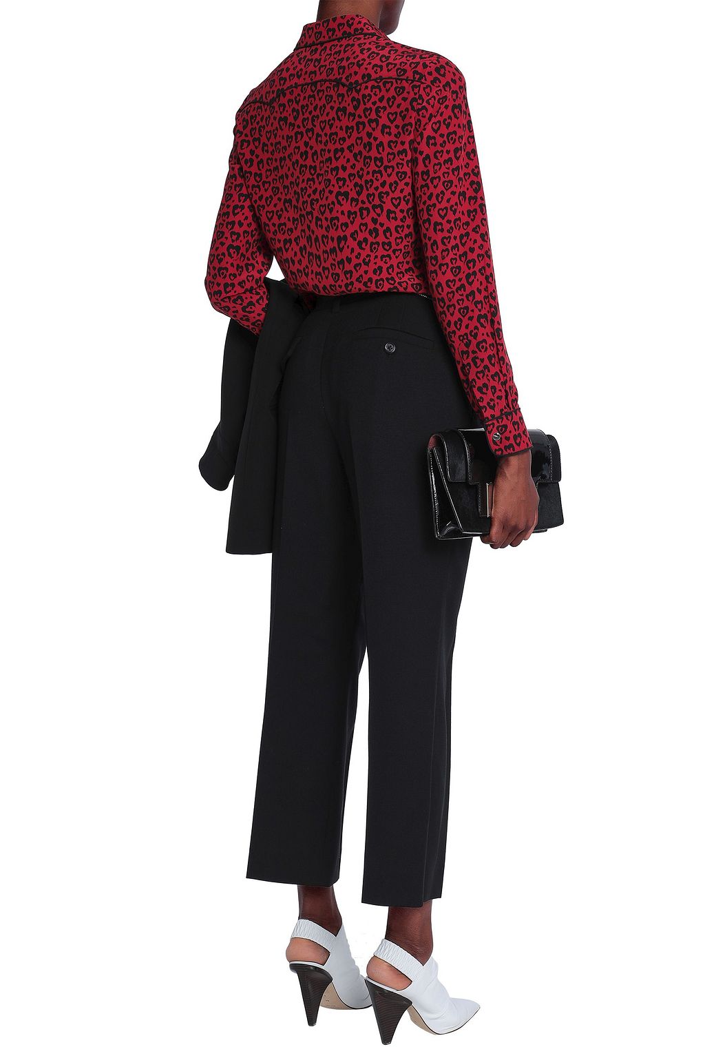 MARC JACOBS Studded wool straight-leg pants