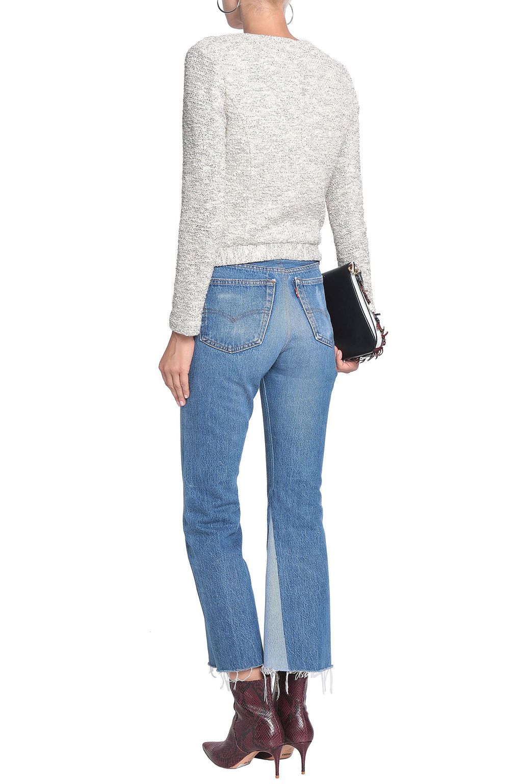 JOIE Cotton-blend tweed jacket
