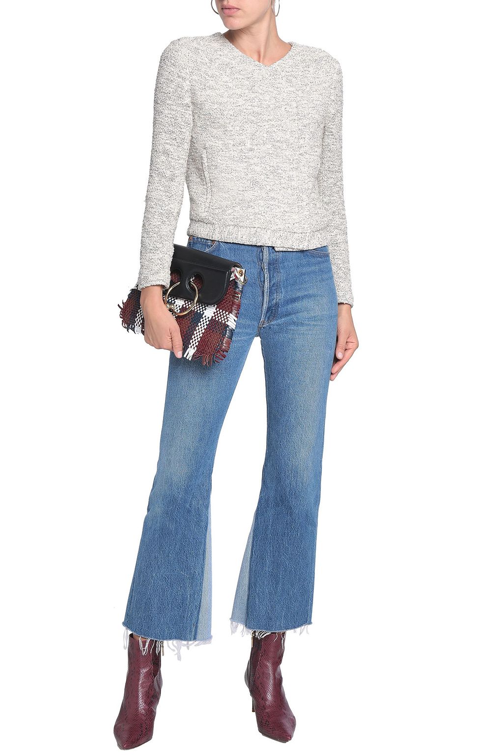 JOIE Cotton-blend tweed jacket