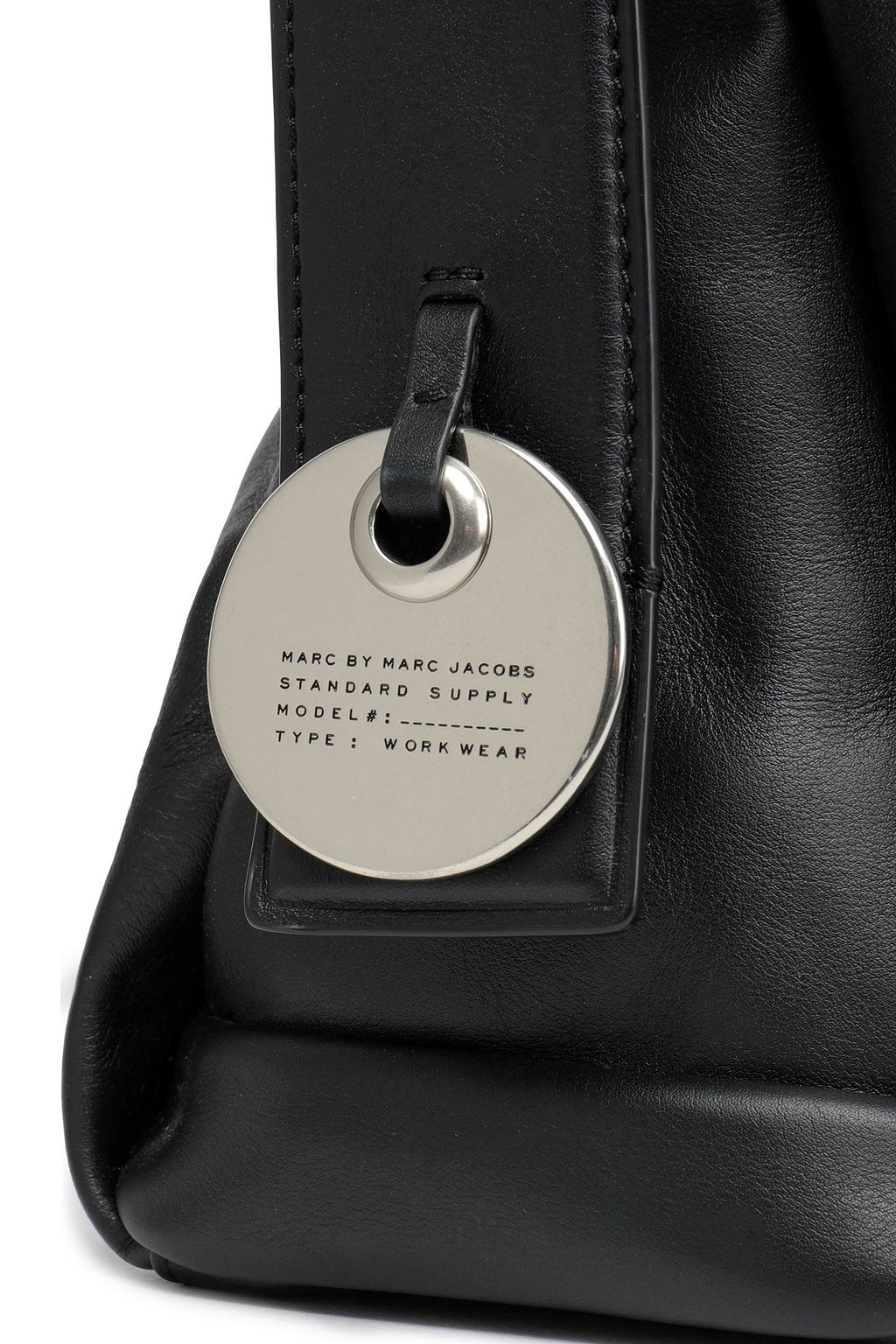 MARC BY MARC JACOBS Embellished calf hair-trimmed leather shoulder bag