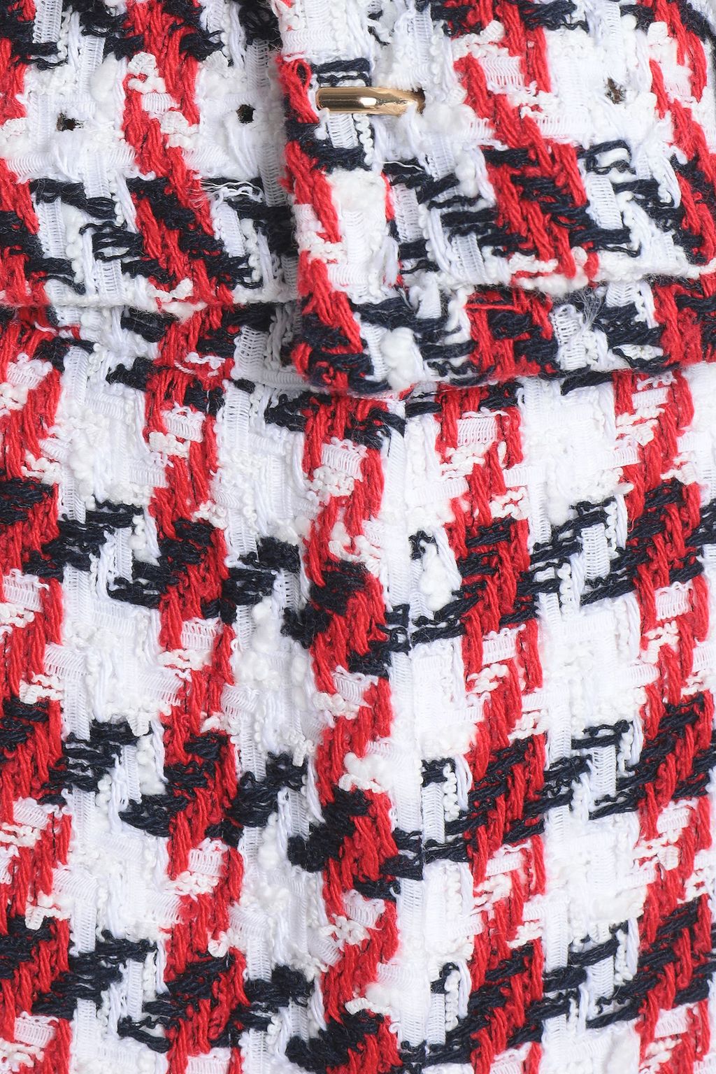 OSCAR DE LA RENTA Cotton-blend tweed wide-leg pants
