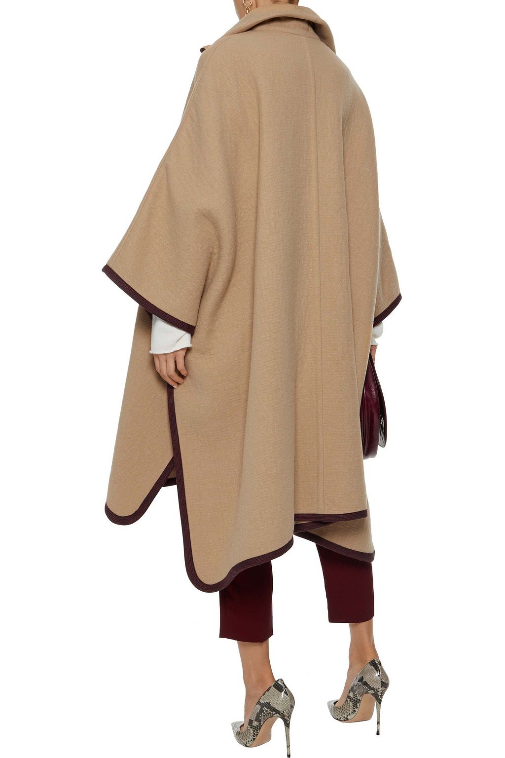CHLOÉ Wool and cashmere-blend cape