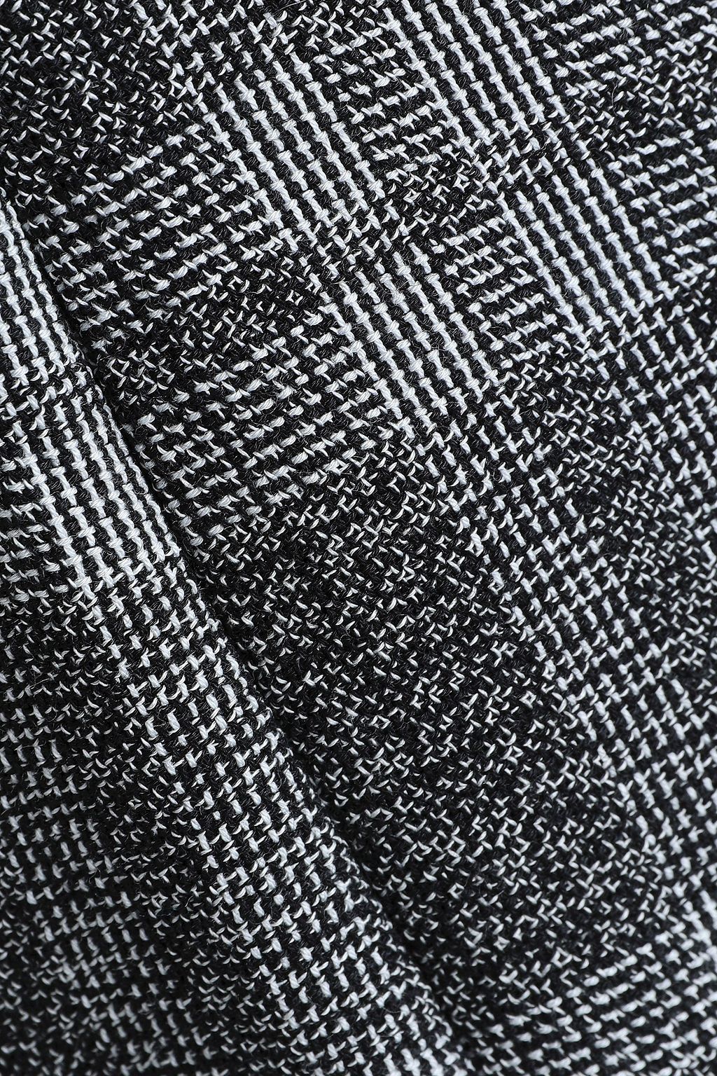 ELLERY Cutout checked jacquard slim-leg pants