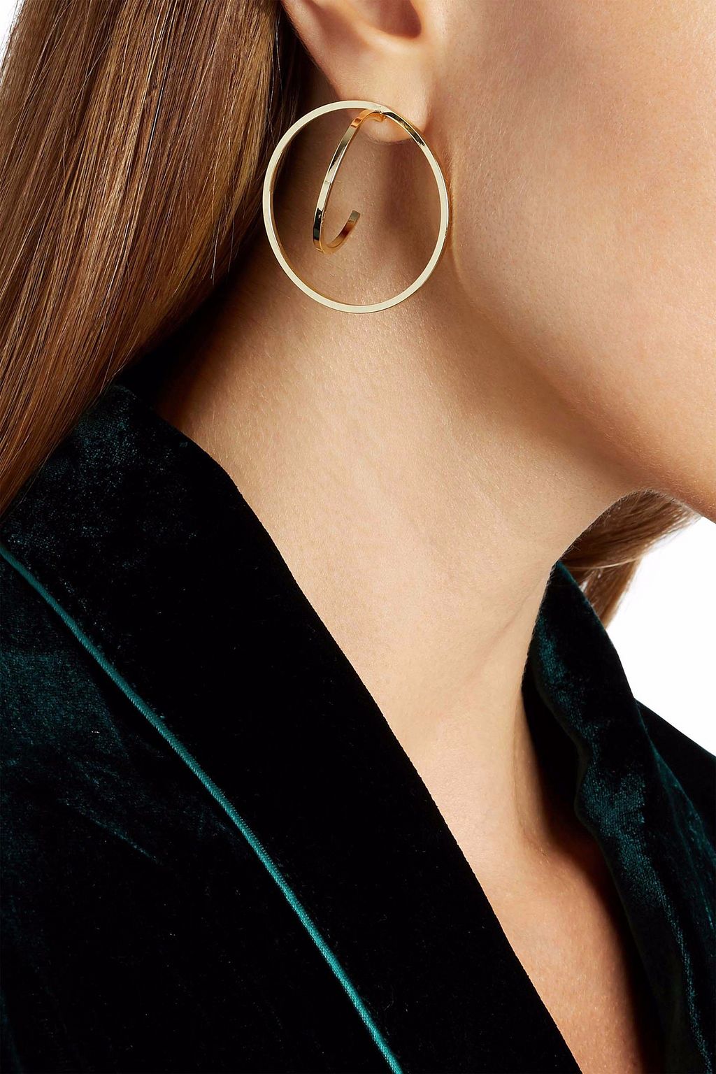 IRIS & INK Marie 18-karat gold-plated sterling silver earrings