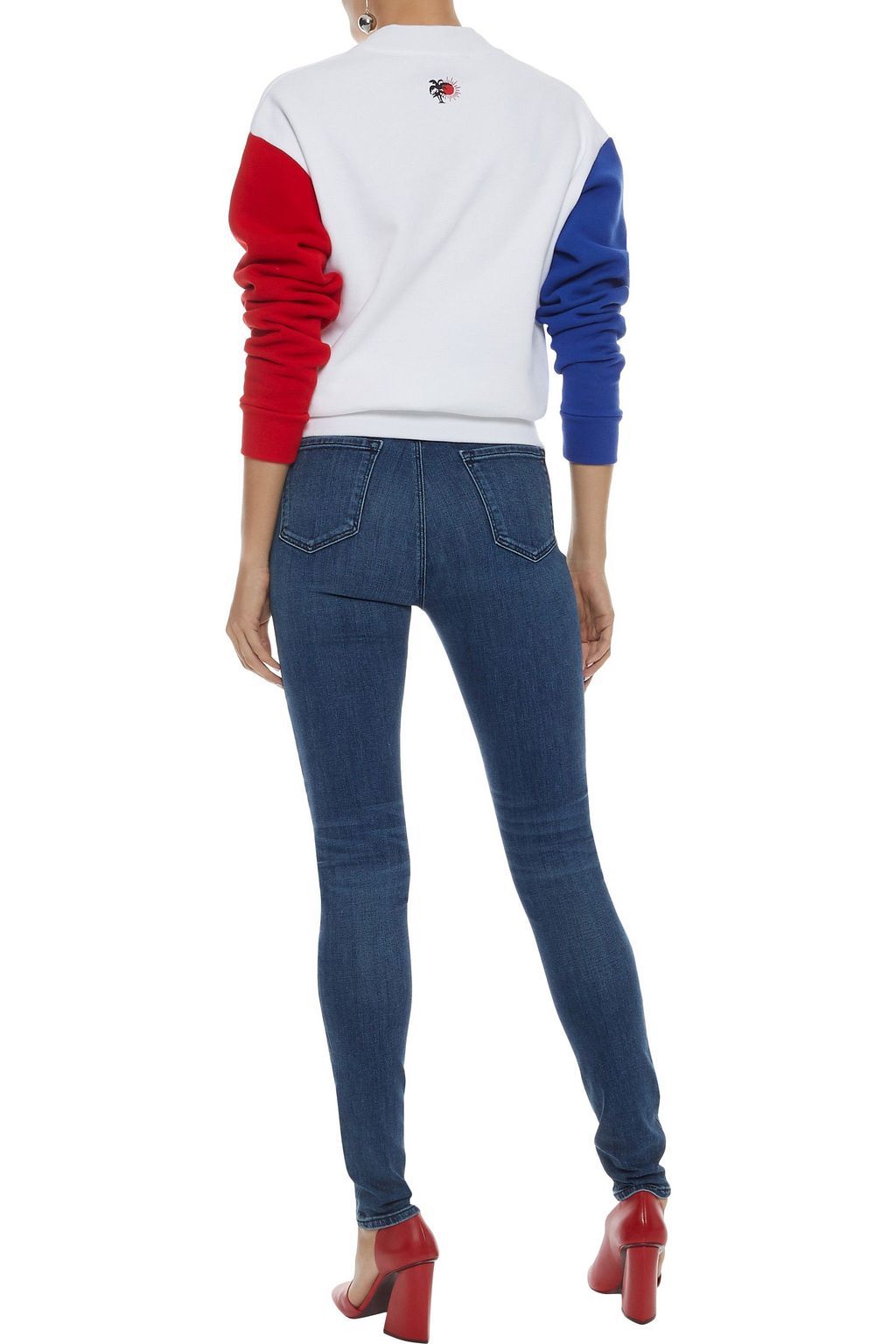 J BRAND Carolina faded high-rise skinny jeans