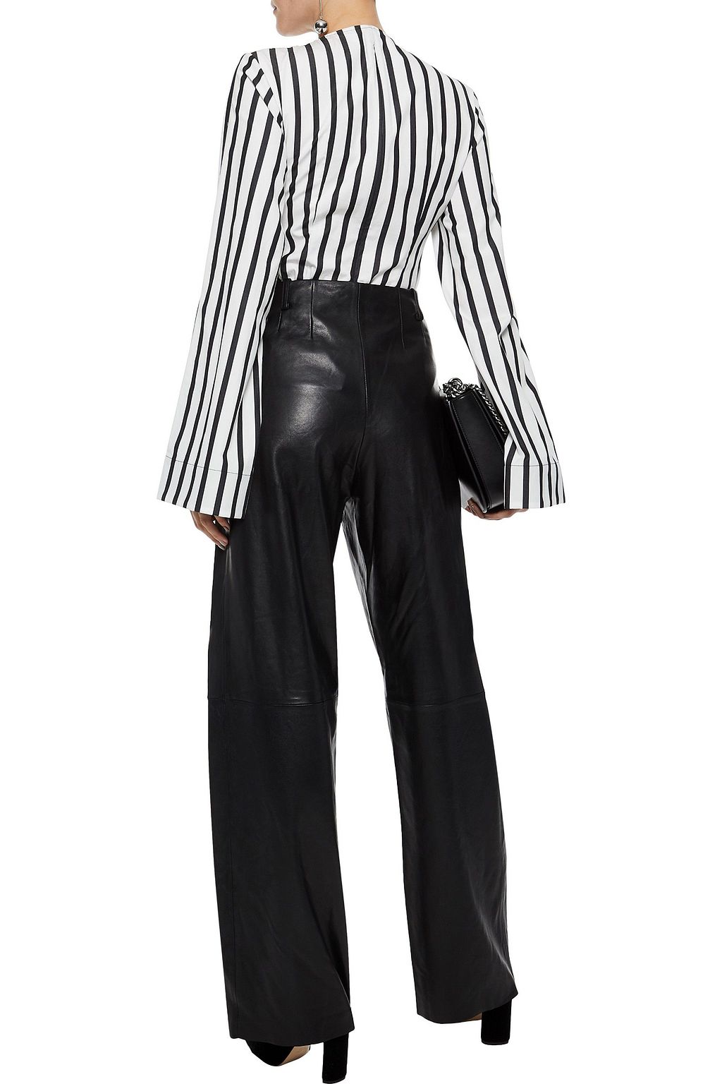 VEDA Bess leather wide-leg pants