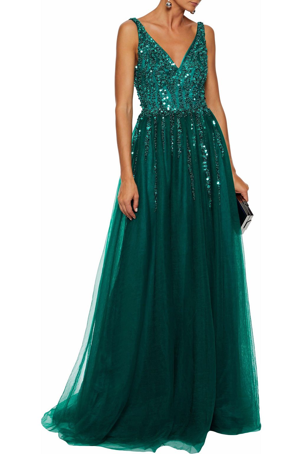 RAOUL Embellished tulle gown