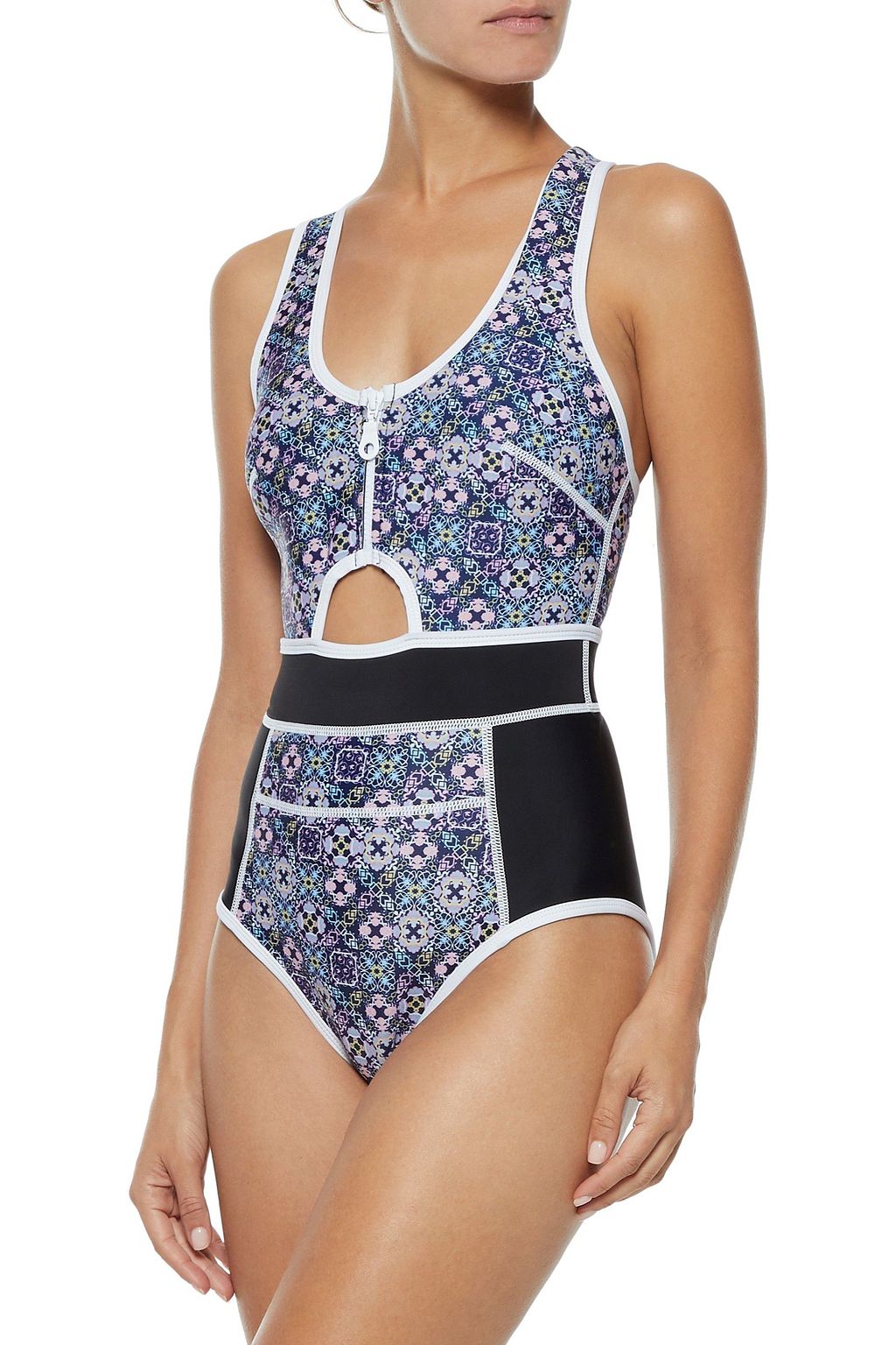 DUSKII Cutout scuba swimsuit
