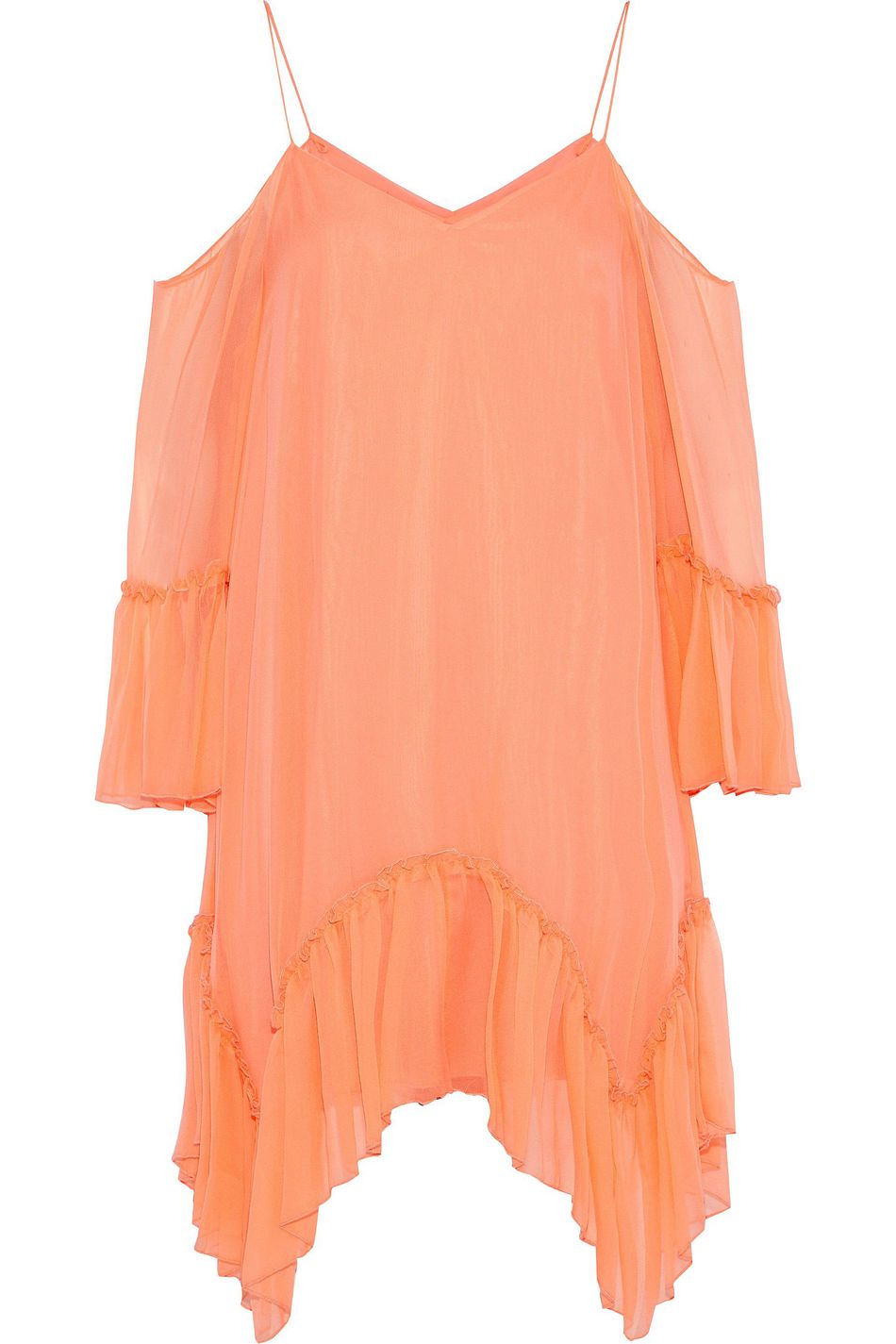 alice and olivia orange dress
